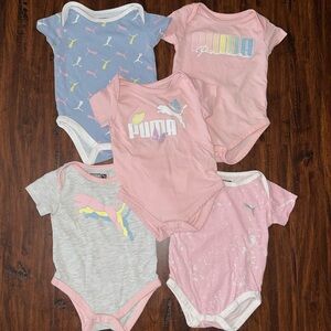 Baby Girl Puma 5 Pieces BodySuits